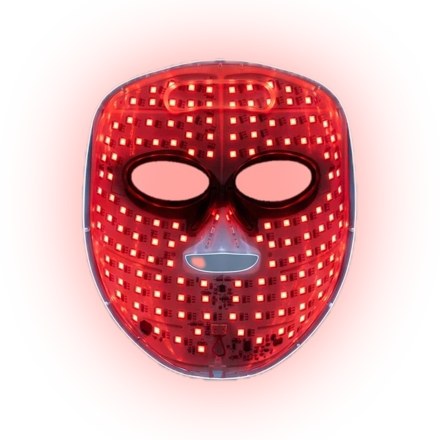 Inside of the aura mask, red programme on